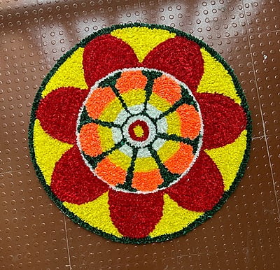 Rangoli Mat - 3RM008 - 3 feet