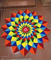 Rangoli Mat - D002 - 3 feet Rangoli Mat - D002 - 3 feet