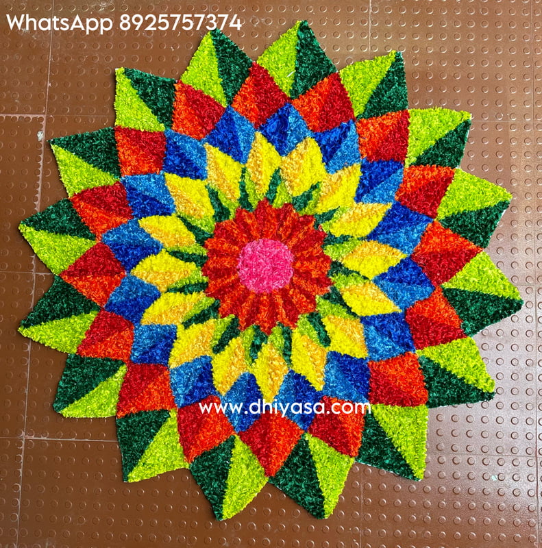 Rangoli Mat - D002 - 3 feet Rangoli Mat - D002 - 3 feet