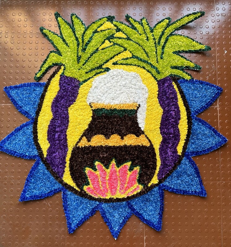 Rangoli Mat - 3D010 - 3 feet