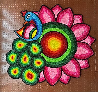 Rangoli Mat - D040-3ft