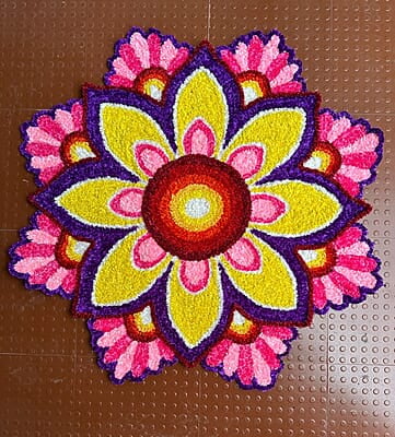 Rangoli Mat -D046-3ft