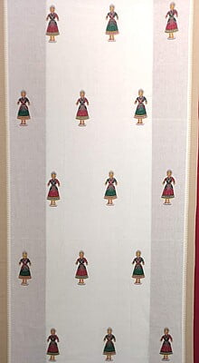 Manglagiri Cotton - Tanjore Doll Print