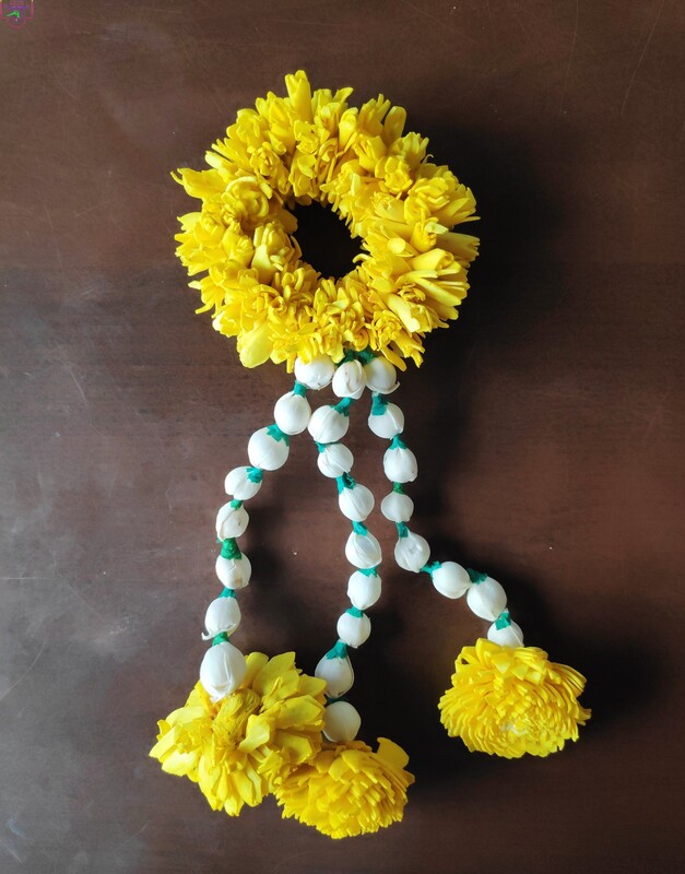 Reusable Marigold & Jasmine  Flower Bunches
