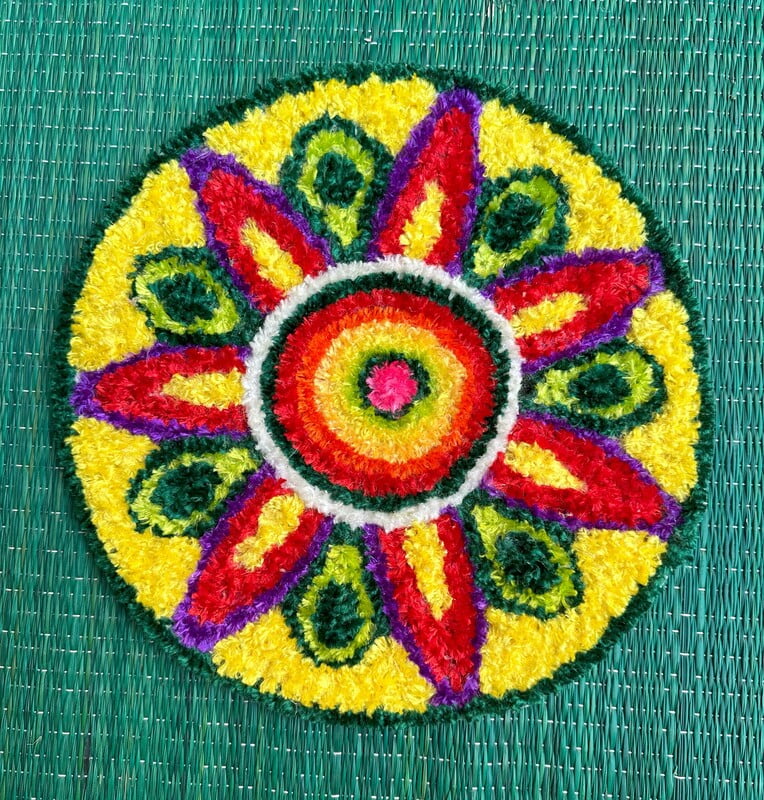 Rangoli Mat - E020 - 1ft Rangoli Mat - E020 - 1ft