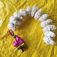 Reusable Marigold with Palm hanging Reusable Marigold with Palm hanging